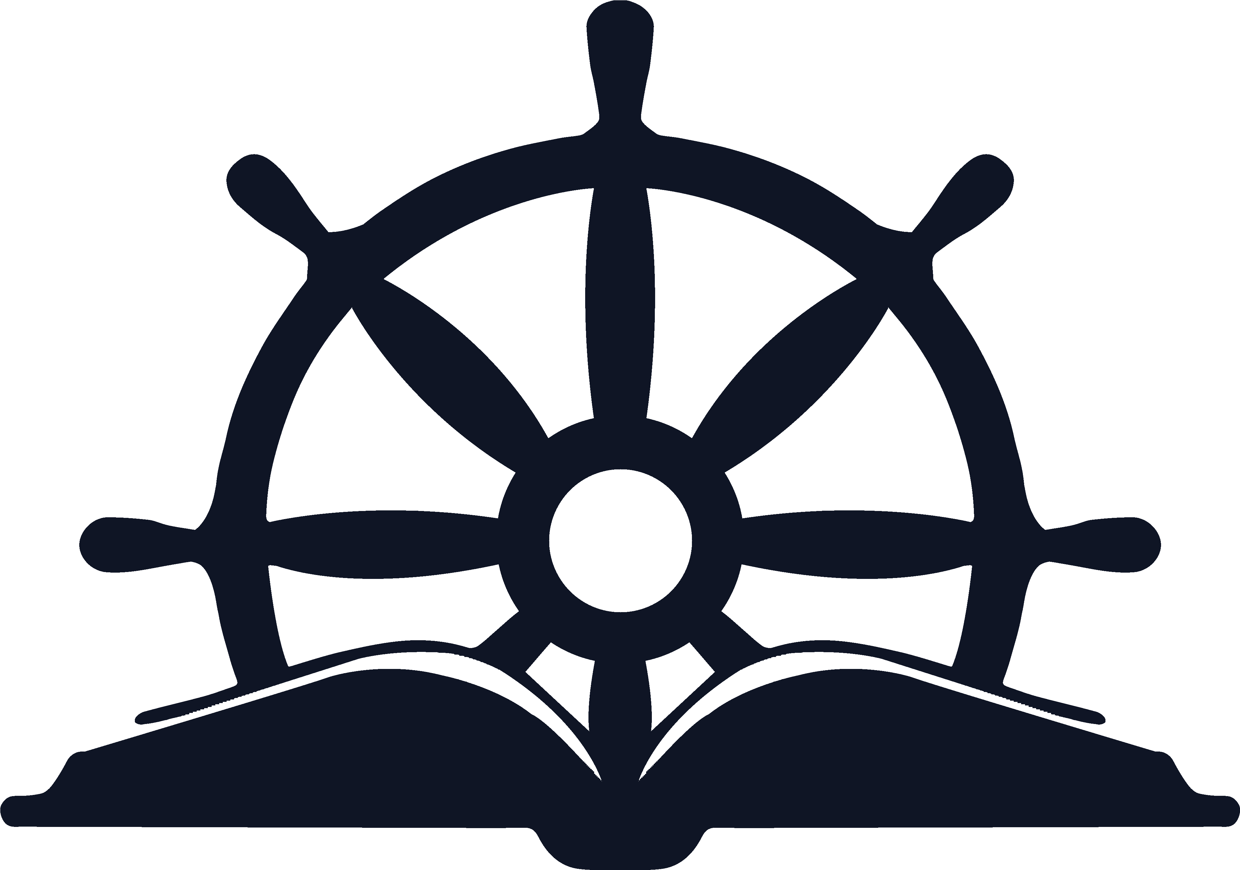 Endeavour Media - Clip Art Anchor And Steering Wheel (4367x3050), Png Download