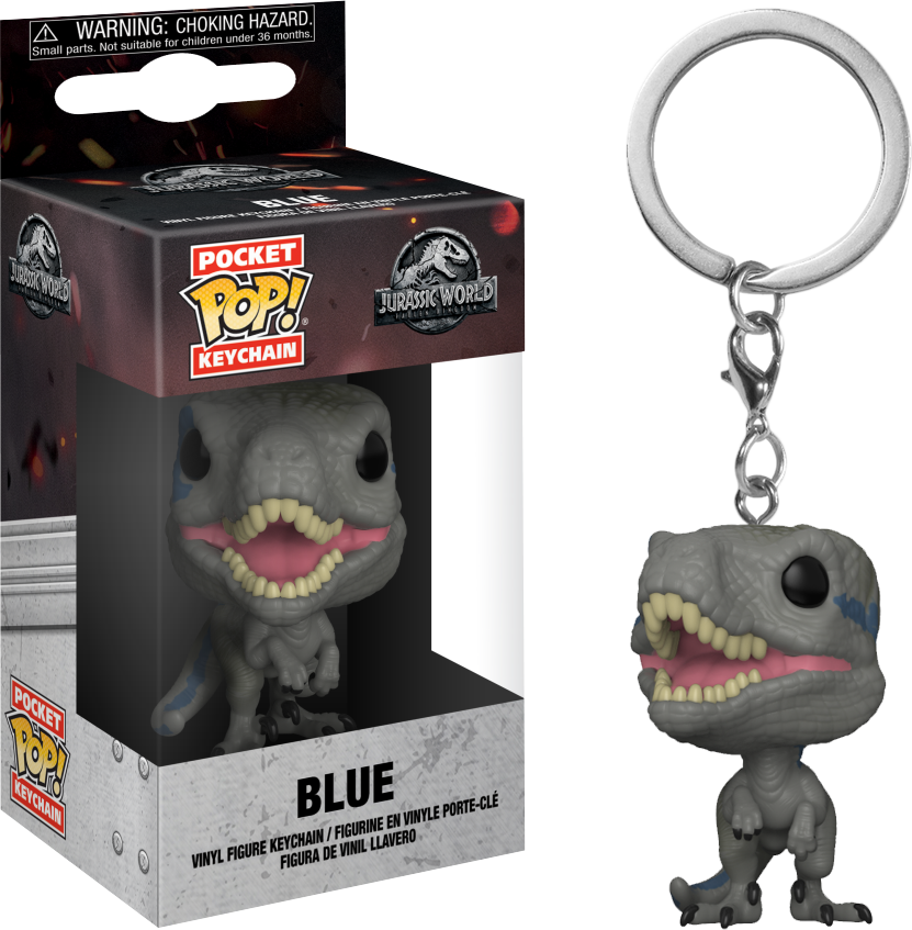 Jurassic - Pop Keychain Jurassic World Blue (831x847), Png Download