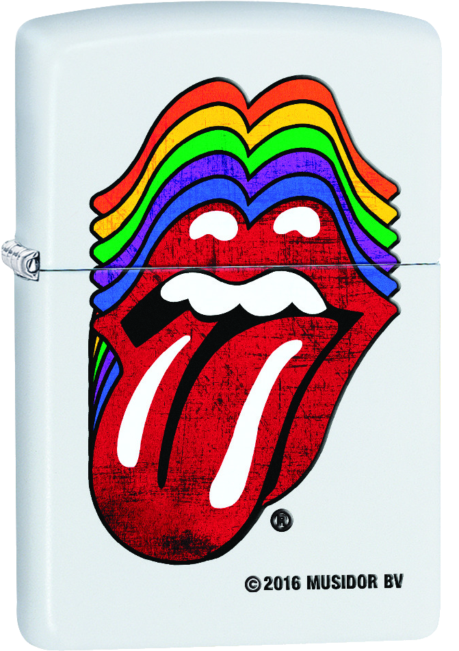 29315 - Trans - Rolling Stones Rainbow Tongue (713x1011), Png Download