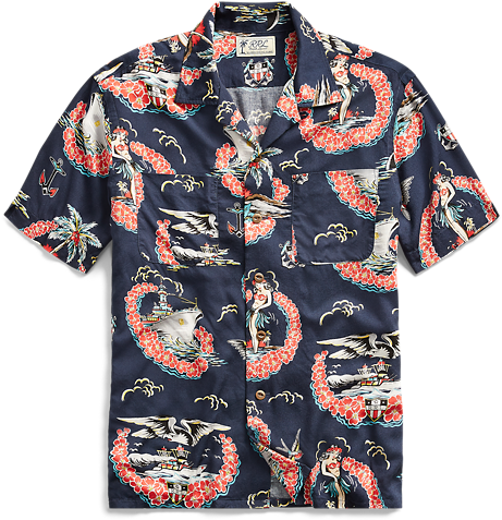 Rrl - Mitchell And Ness All Over Shirt (506x630), Png Download