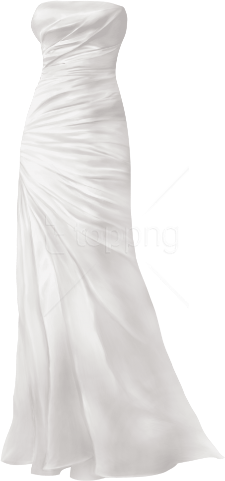 Free Png Simple Wedding Dress Png Images Transparent - Simple Wedding Dress Png (480x995), Png Download