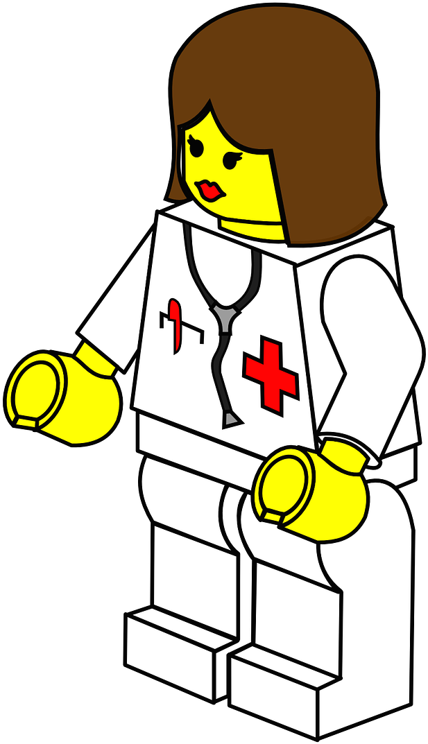 Lady Doctor Woman Female Lego Png Image - Lego Clipart (732x1280), Png Download
