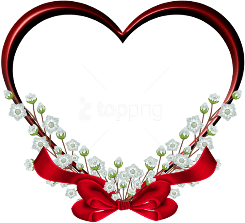 Free Png Download Transparent Red Heart Frame Decor - Png Format Love Png Hd (850x778), Png Download