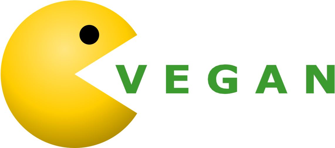 Women's Vegan T Shirts Online Vegan Pacman Tees Vegan - Graphic Design (1199x503), Png Download