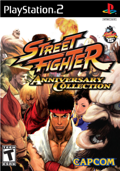 Street Fighter Anniversary Collection [playstation - Street Fighter Anniversary Ps2 (600x600), Png Download