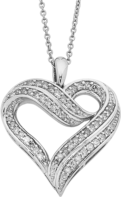 Drawing Chrome Heart Pendant - Locket (606x774), Png Download