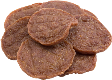 Primal Grain Free Jerky Pork Chips Dog Treats - Pepperoni (554x575), Png Download