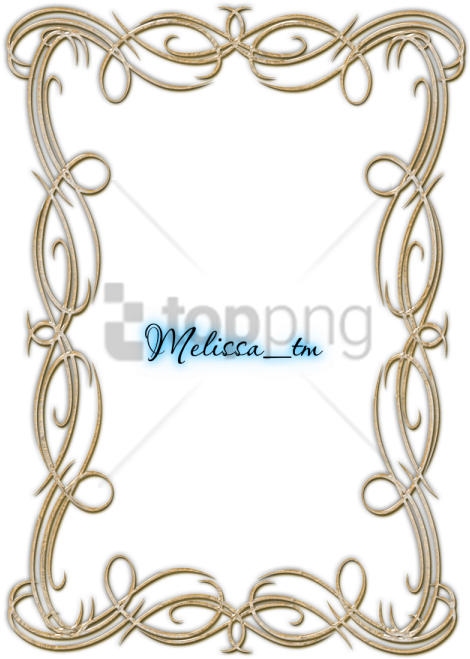 Free Png Gold Swirls Png Png Image With Transparent - Swirls Gold Frames Png (480x672), Png Download