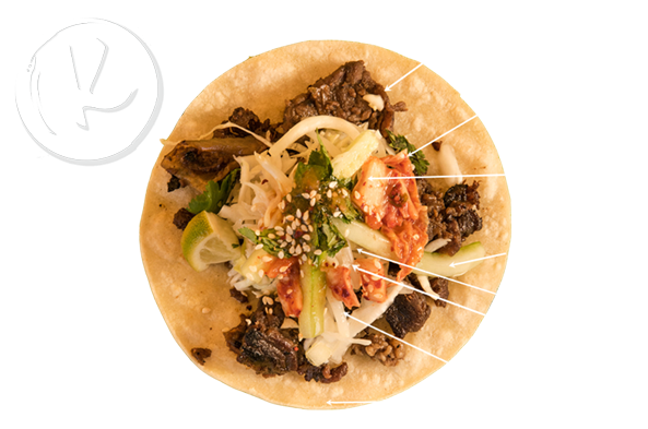 Taco - Korean Taco (600x600), Png Download