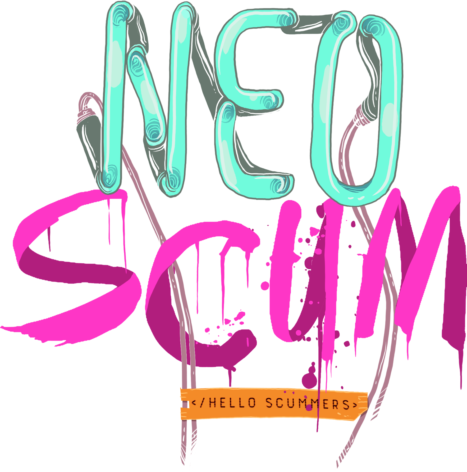 Neoscum Neoscum 20logo 20high 20res 20white - Calligraphy (2000x2000), Png Download