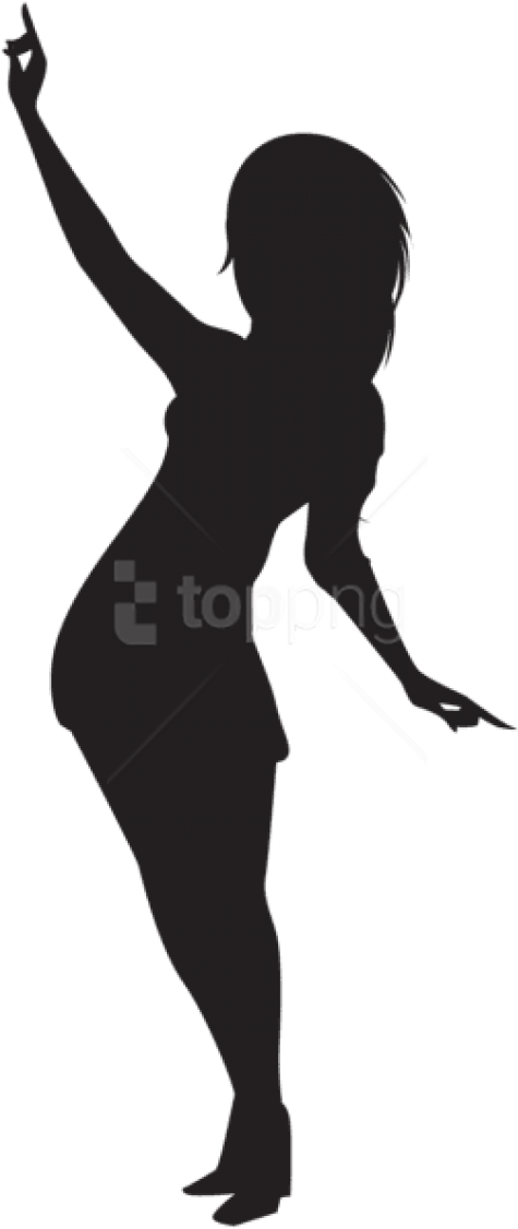 Free Png Dancing Girl Silhouette Png Png - Girl Silhouette Transparent Background (480x1134), Png Download