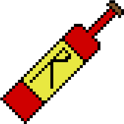 Riot Rum - Pixel Art (590x540), Png Download