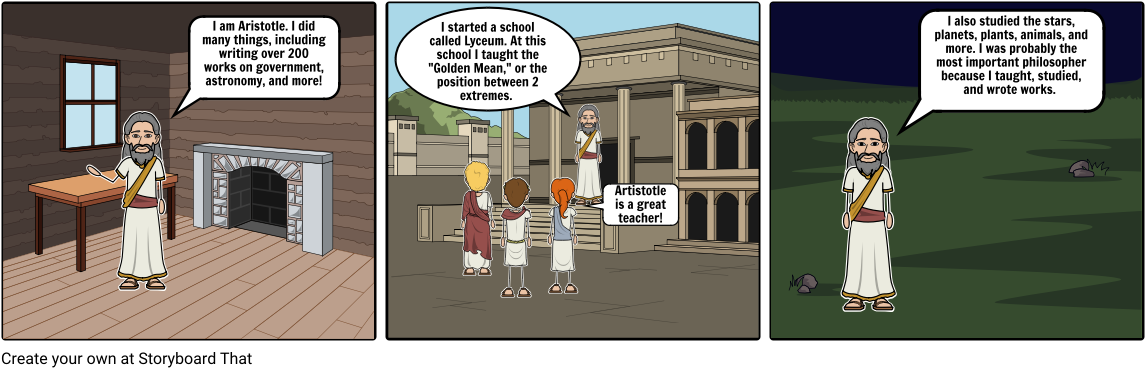 Aristotle - Cartoon (1164x385), Png Download