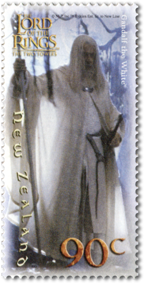 Single Stamp - Gandalf White Staff Art (600x600), Png Download