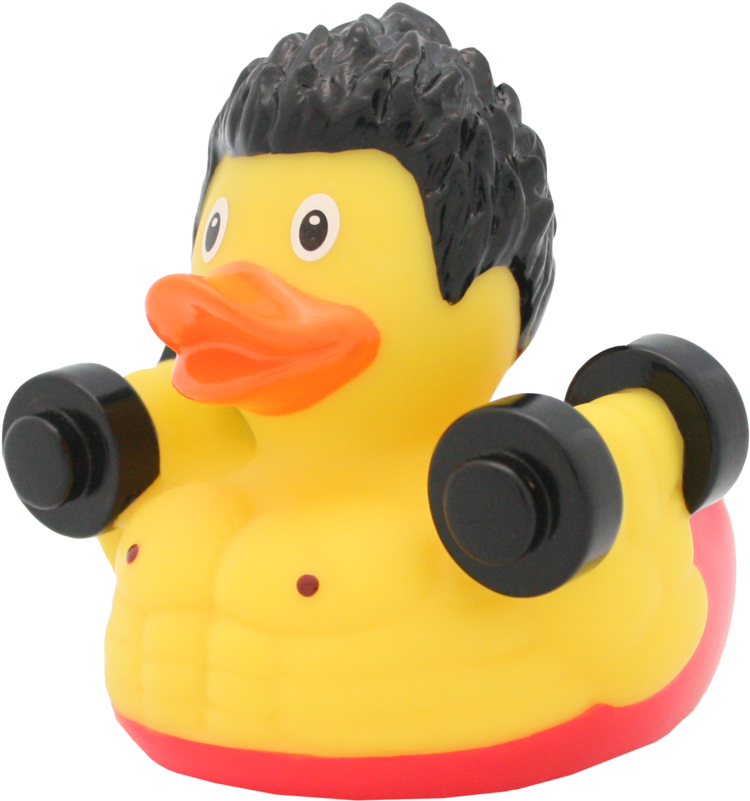 Bodybuilder Rubber Duck By Lilalu - Superheroes Rubber Duck (1024x1024), Png Download