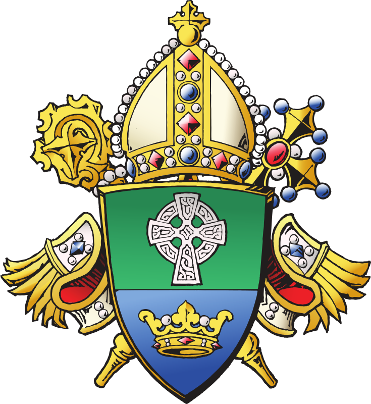 Catholicnewsherald - Diocese Of Charlotte Logo (735x800), Png Download