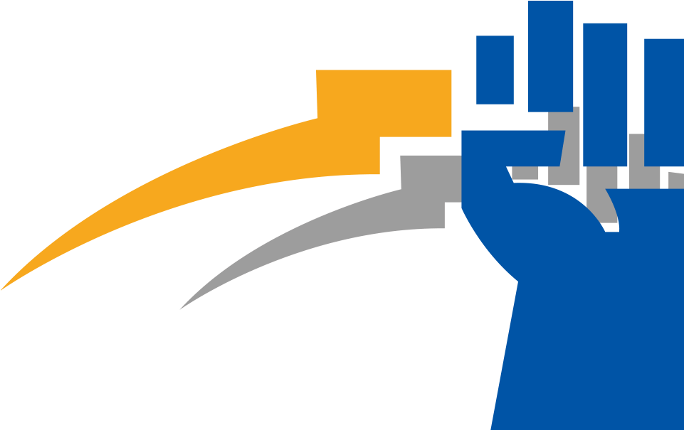 Power Fist - Orange (2000x700), Png Download