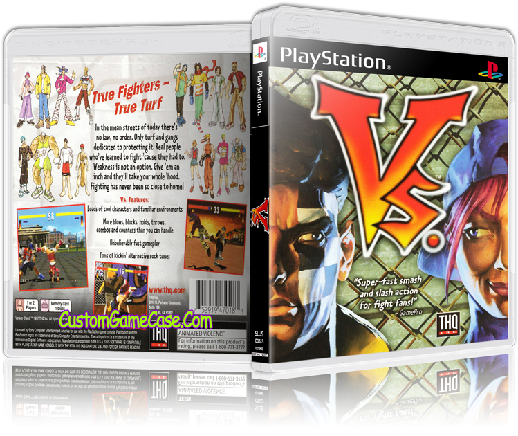 Vs Sony Playstation Empty Custom Case Custom Game Case - Graphic Design (800x631), Png Download