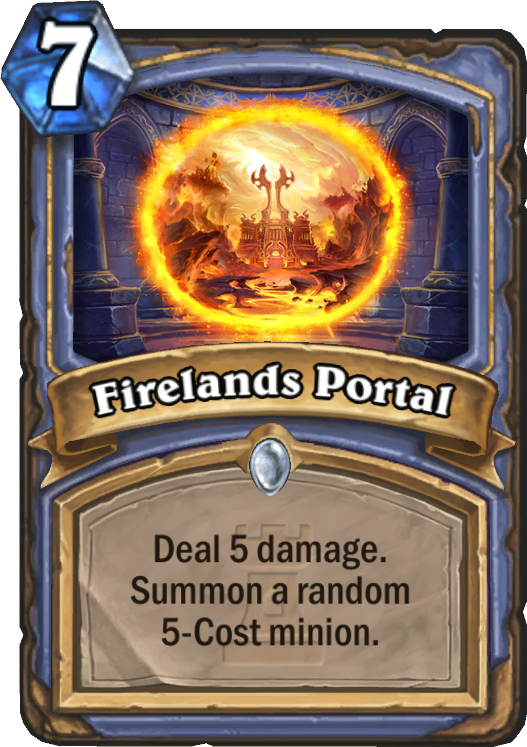 Mage Kar 076 Firelandsportal - Hearthstone Firelands Portal (2000x2000), Png Download