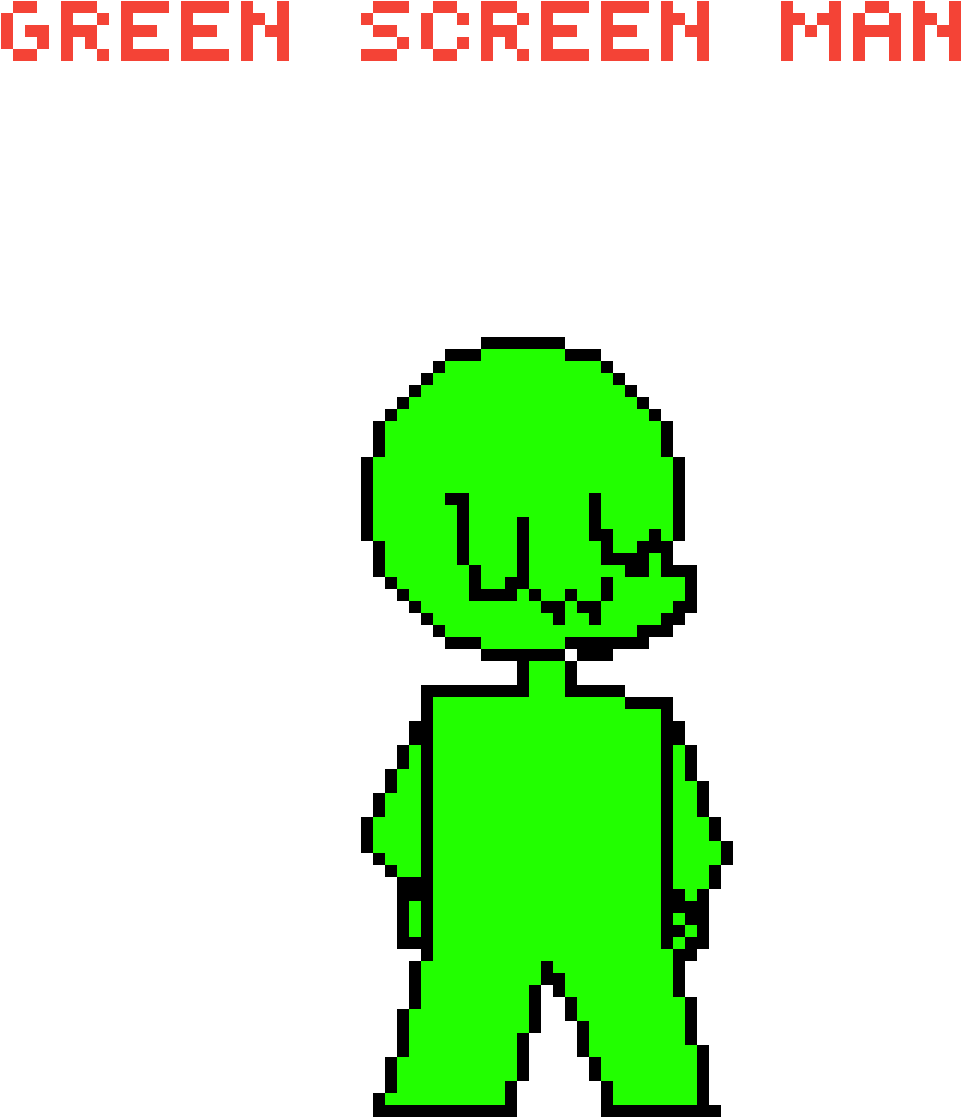 Green Screen Man Uwu - Illustration (1200x1200), Png Download