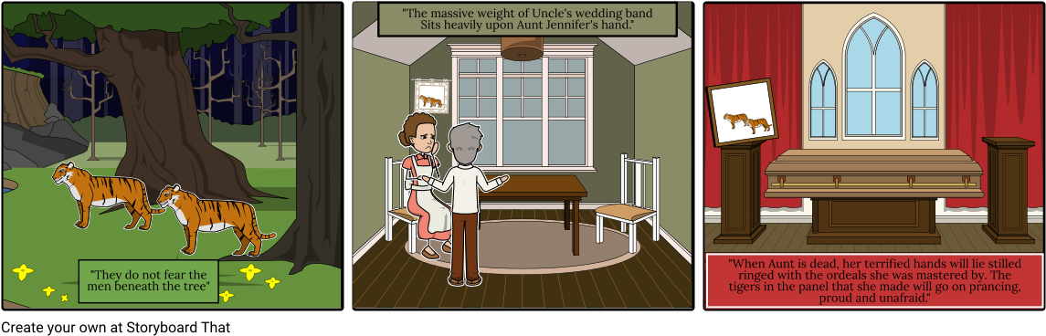 Aunt Jennifer's Tigers - Warrior Cats Storyboard 3 (1164x385), Png Download