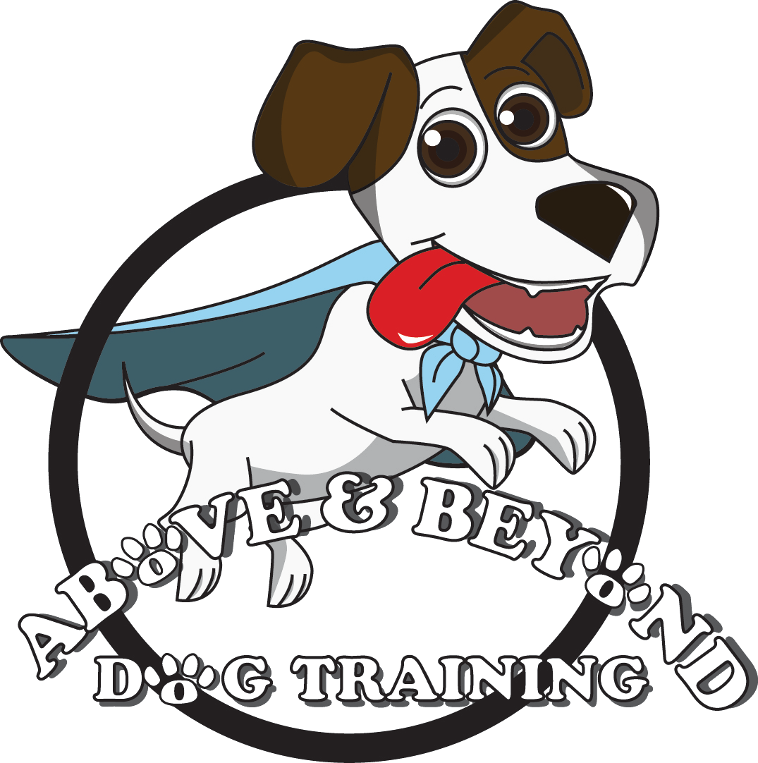 Above & Beyond Dog Training Logo - Dog Catches Something (1075x1082), Png Download
