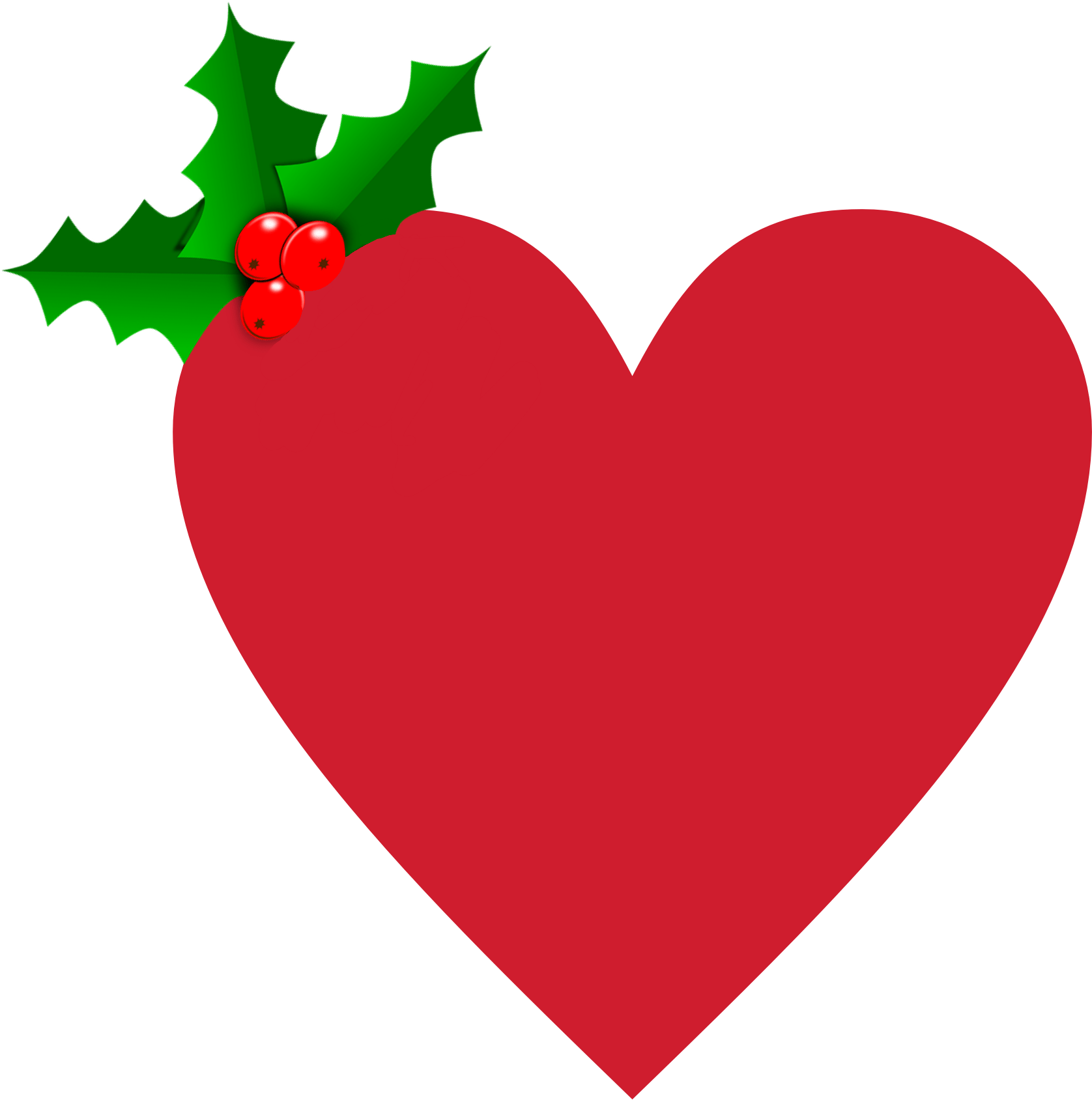 Ftestickers Heart Christmas Love Happy Red Green Holida - Heart (2560x2560), Png Download