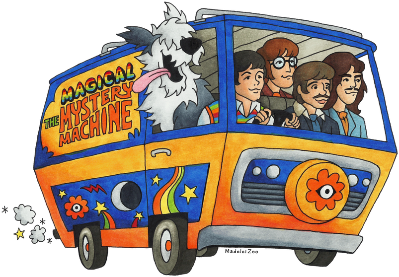 Magical Mystery Machine By Madeleizoo - Cartoon (900x646), Png Download
