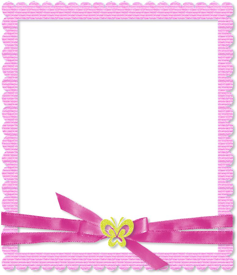 Photo Frame Scrapbook Pink Color Png Image - Marcos Color Rosado En Png (1280x1280), Png Download