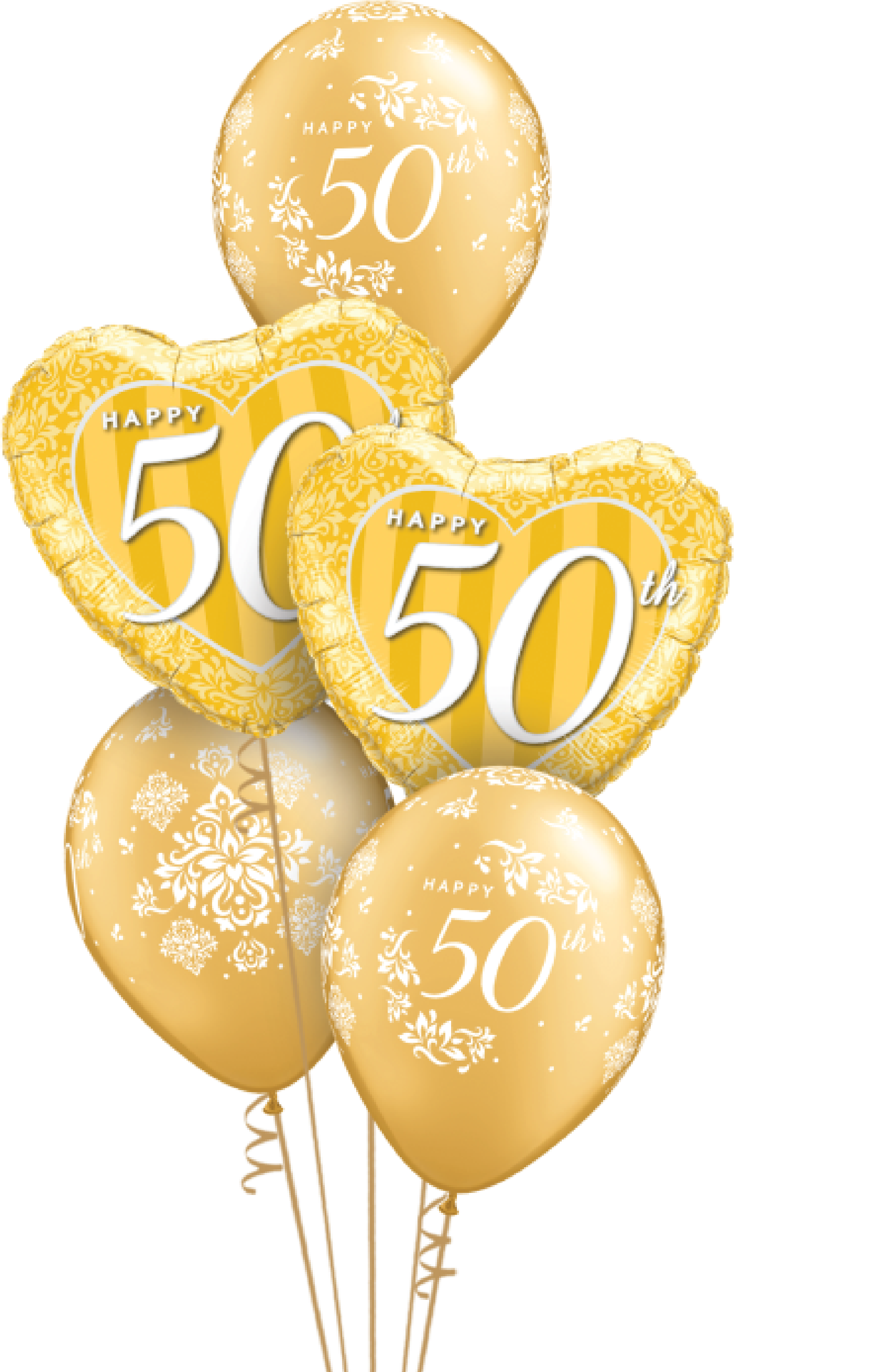 Golden Wedding Anniversary - Balloon (2501x3334), Png Download