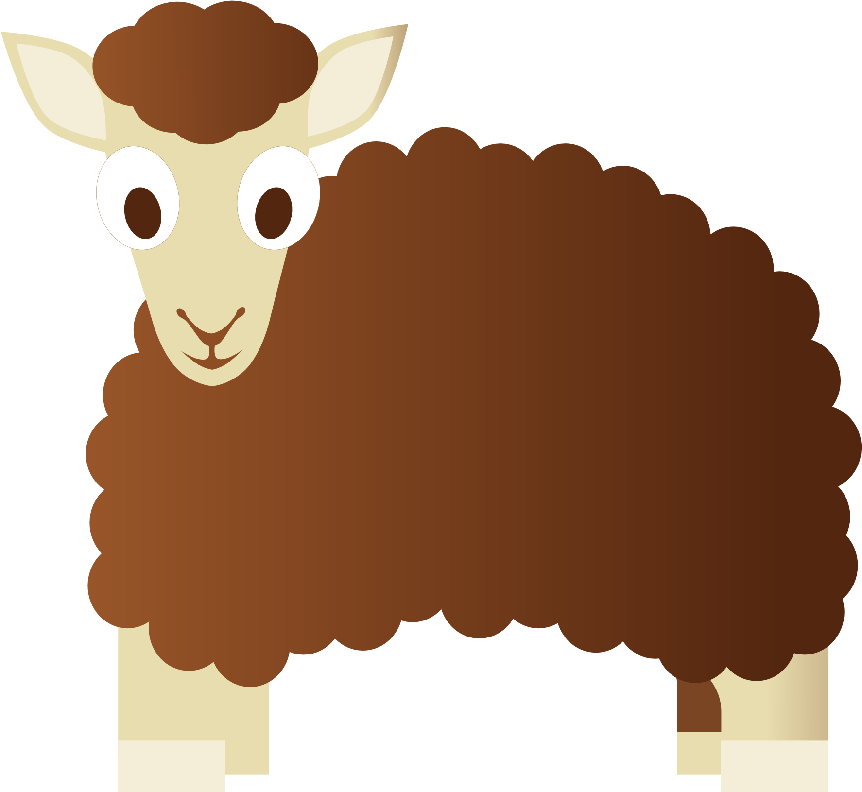 Abstract Sheep 3 1969px 117 - Clip Art Brown Sheep (1969x1969), Png Download