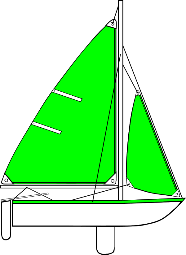 Banner Free Download Boat Mast Clipground Row - Green Boat Clipart (600x821), Png Download