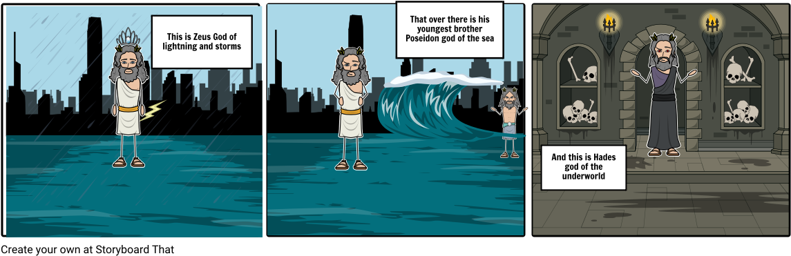 Gods - Cartoon (1164x385), Png Download