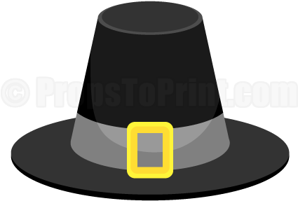 Clip Art Royalty Free Stock Pilgrim Clipart Pilgrim - Pilgrim Hat Clipart Transparent (458x354), Png Download