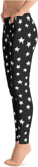 Star Pattern Leggings - Leggings (600x600), Png Download