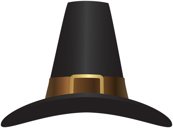 Pilgrim Hat Clip Art Png Image - Clip Art (600x442), Png Download