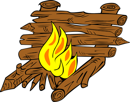 Campfire Campfires Fire Outdoor Fire Fire - Reflector Fire (431x340), Png Download