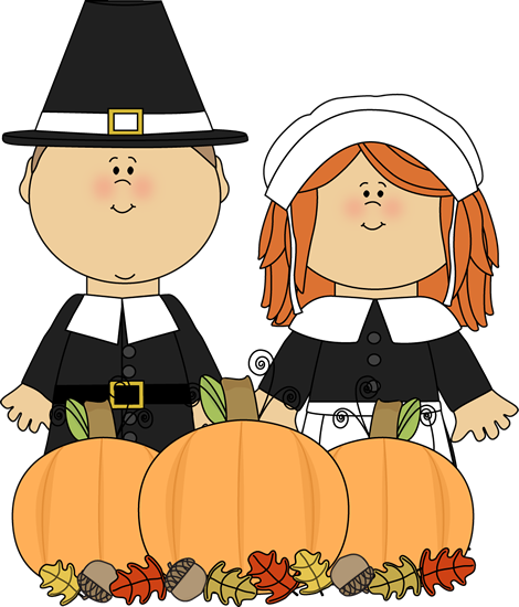 Pilgrims And Harvest - Pilgrims Clipart (470x550), Png Download