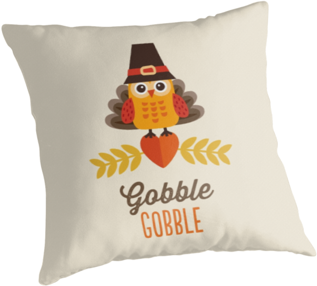 Thanksgiving Owl In Turkey Costume And Pilgrim Hat - Thanksgiving (875x875), Png Download