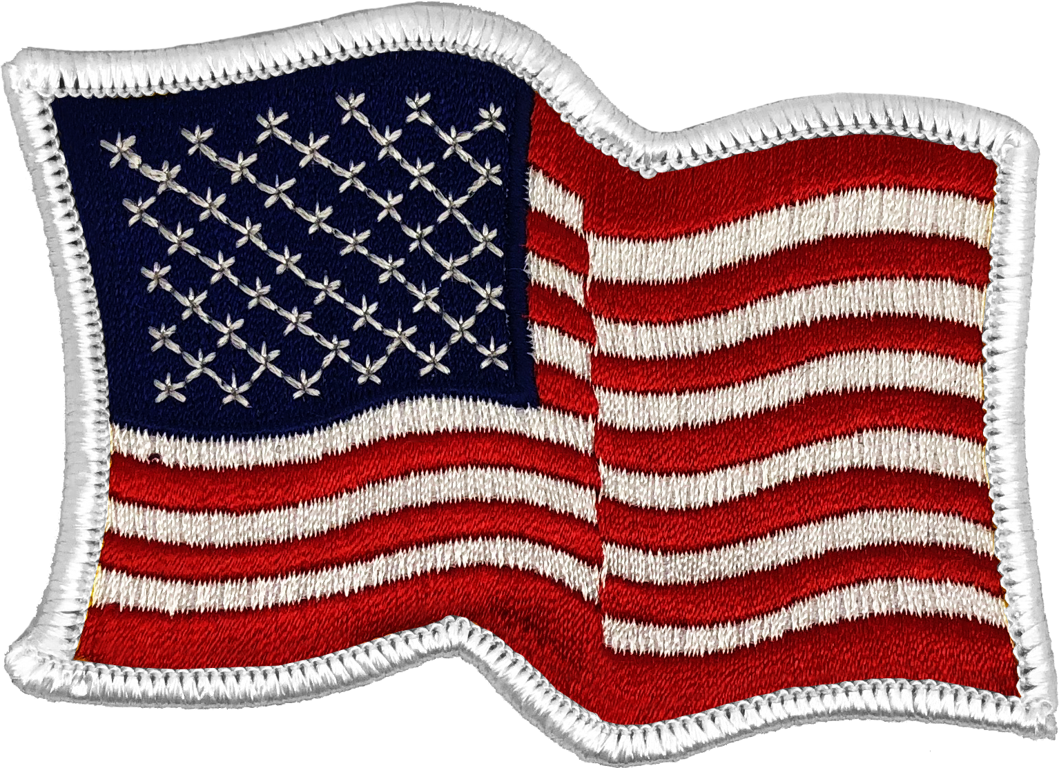 United States Of America Flag Patch - Embroidered Patch (1533x1119), Png Download