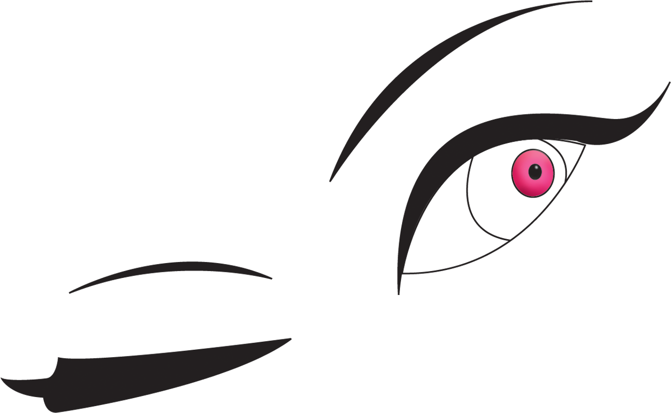 Eyelash Clip Transparent Library Mouth Huge - Winking Eye Logo (1500x1500), Png Download