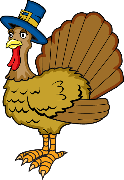 Pilgrim Turkey - Clip Art (421x612), Png Download