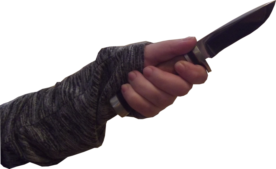 Female Hand Stock - Knife In Hand Transparent (900x553), Png Download