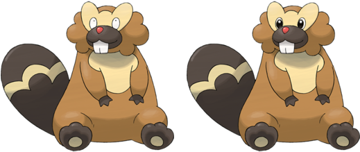 Eyes , - Pokemon Bibarel (550x250), Png Download