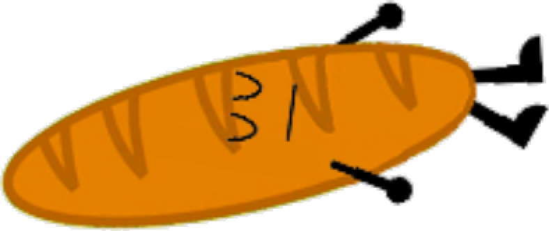Sleeping Baguette (788x332), Png Download
