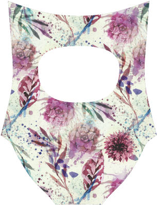 Watercolor Flowers Strap Swimsuit Video - Succulents By J Zimmermann - Customized Wallpaper Patterns (500x500), Png Download