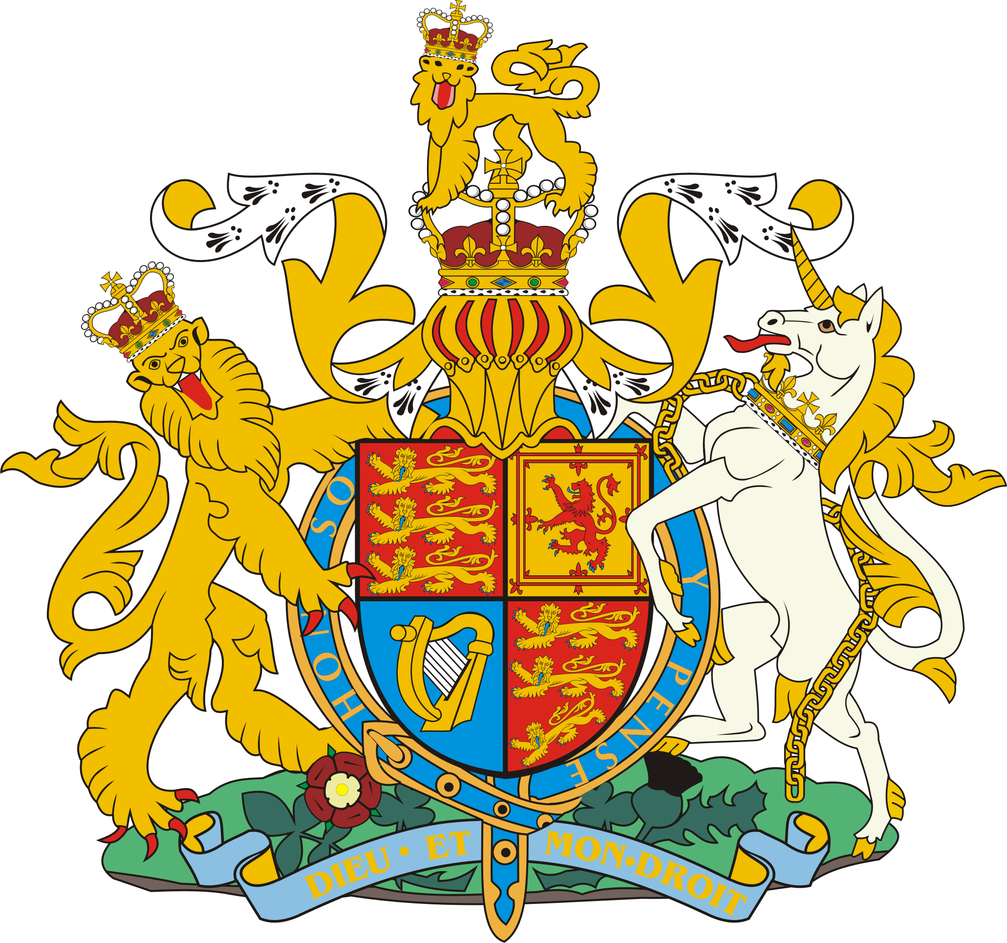 Vector Uk Flag In Cdr Format Corel &1080 Eps Png Bitmap - Escudo De Reino Unido (2061x1929), Png Download