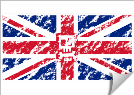 Uk Flag - United Kingdom (674x516), Png Download