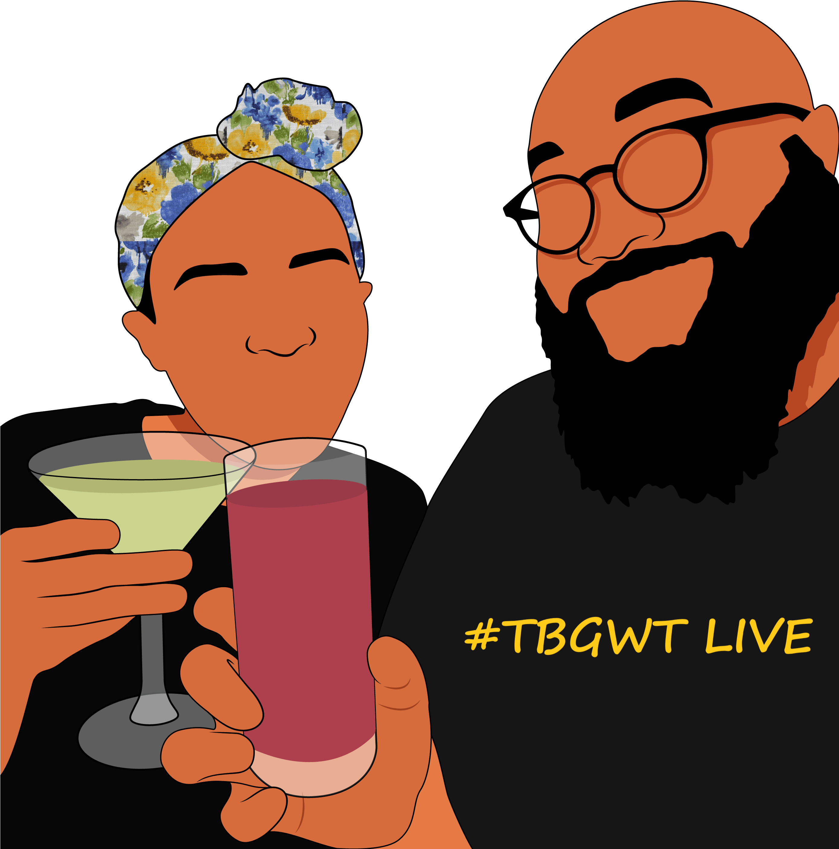 Tbgwtlivelogo - The Black Guy Who Tips Podcast (2778x3080), Png Download