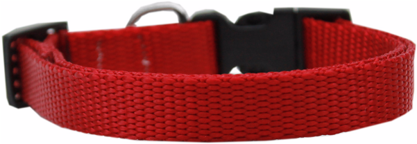 Plain Nylon Dog Collar Red - Mirage Pet Products Plain Nylon Dog Collar, X-small, (600x600), Png Download